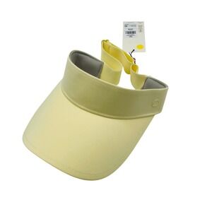Calia Sport Visor Womens OSFM Panna Cotta Yellow NEW CGH2503 Adjustable Elastic
